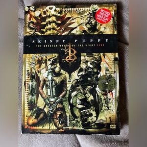 Skinny Puppy "The Greater Wrong of the Right: Live" DVD - Black & Gold Artwork